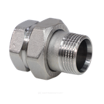 Соединитель латунь хром американка Ду 25 (1") прямой ВР/НР R18 Giacomini R18X005