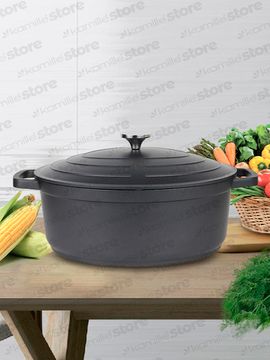 Кастрюля-утятница 6 л. Kamille KM 4464 серия DUBLIN из литого алюминия с антипригарным покрытием