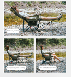 Кресло туристическое Naturehike Nightfall T05, 147х78,5х82 / 89 см, складное, до 150 кг. зеленое