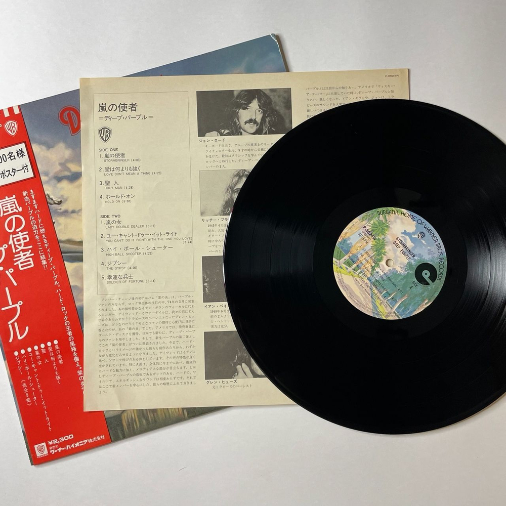 Винтажная виниловая пластинка LP Deep Purple Stormbringer (Japan 1974) (Obi) The Gypsy P-8524W
