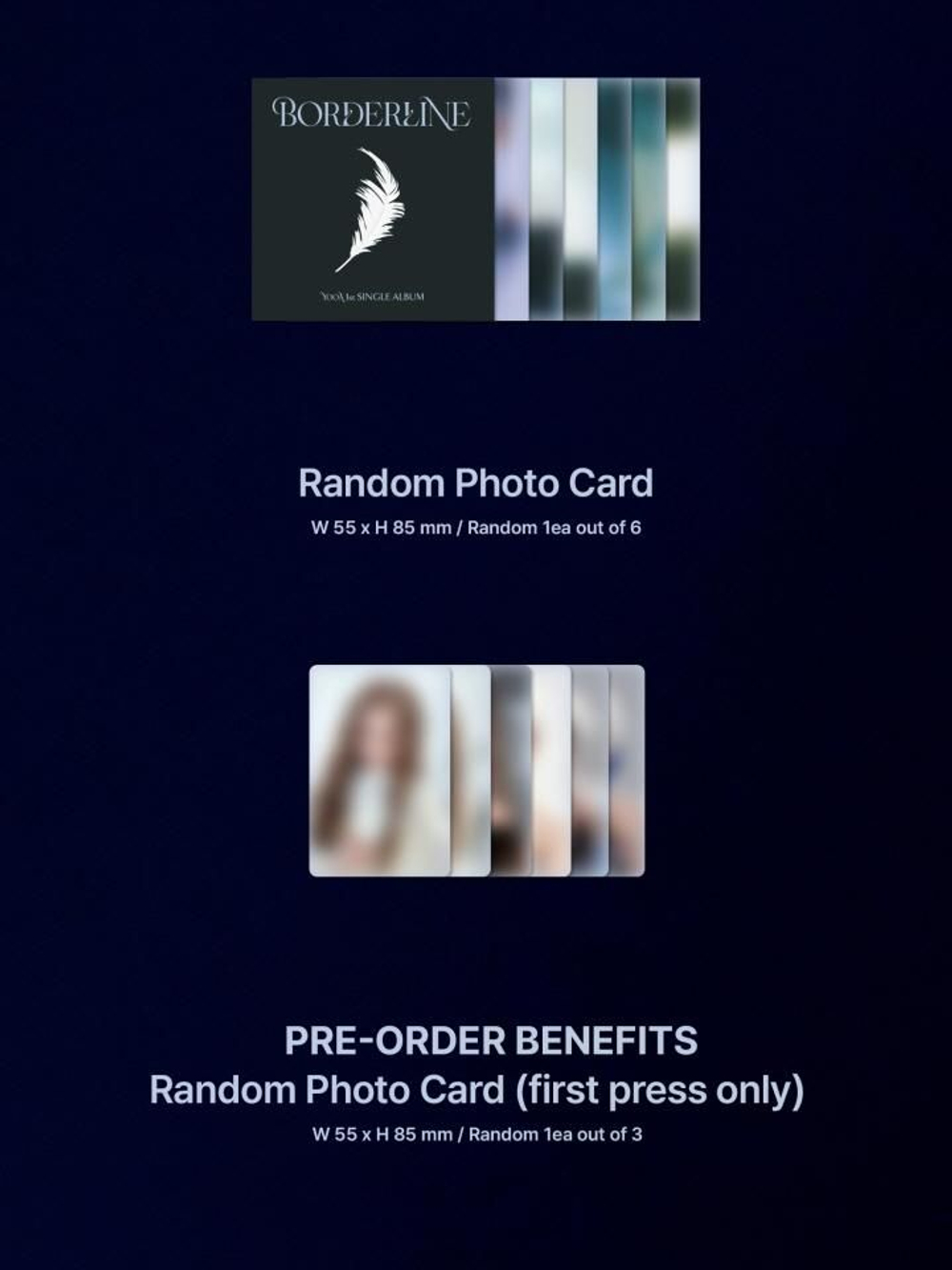 Альбом YOOA - BORDERLINE 1st Single Album KIHNO KiT Version