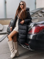 Куртка зимняя длинная с капюшоном