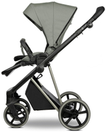 Детская коляска Roan Sol Vintage Luxury 2.0 3 в 1 с автокреслом Tutis Elo Lux EduSky Black VIN 02/SG Sage Green/Sage/руч.Black
