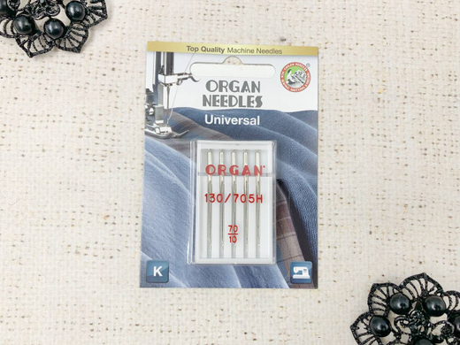 Иглы для бытовых машин ORGAN, универсальные №70, 5 игл