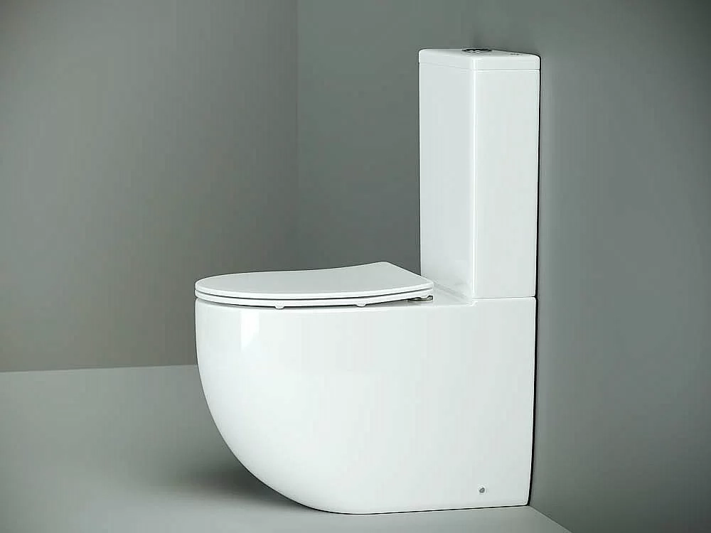 Унитаз напольный Ceramica Nova METROPOL CN4001 безободковый, с крышкой микролифт, с бачком