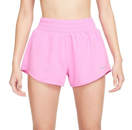Женские теннисные шорты Nike Dri-Fit One 3in - playful pink/reflective silver