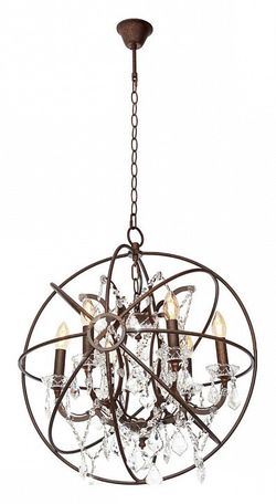 Подвесная люстра Loft it Foucaults Orb Crystal LOFT1897/6