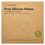KeaBabies, Силиконовые пластины для подготовки с аспирацией PrepGrip ™, 6–36 месяцев, для пустыни, 3 шт.