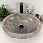 Раковина из мрамора Erozy Grey EM-64816 51*41*16 0188