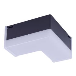 ULO-N11L-8W-4000K-90D IP40 BLACK Светильник светодиодный L-образный. Угол 90 градусов. Белый свет 4000K. 2000Лм. Алюминий. Цвет черный. TM Uniel