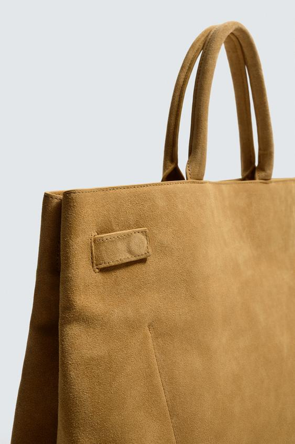 ZARA КОЖАНАЯ СУМКА С РЕМНЕМ, КАРАМЕЛЬНО-КОРИЧНЕВЫЙ