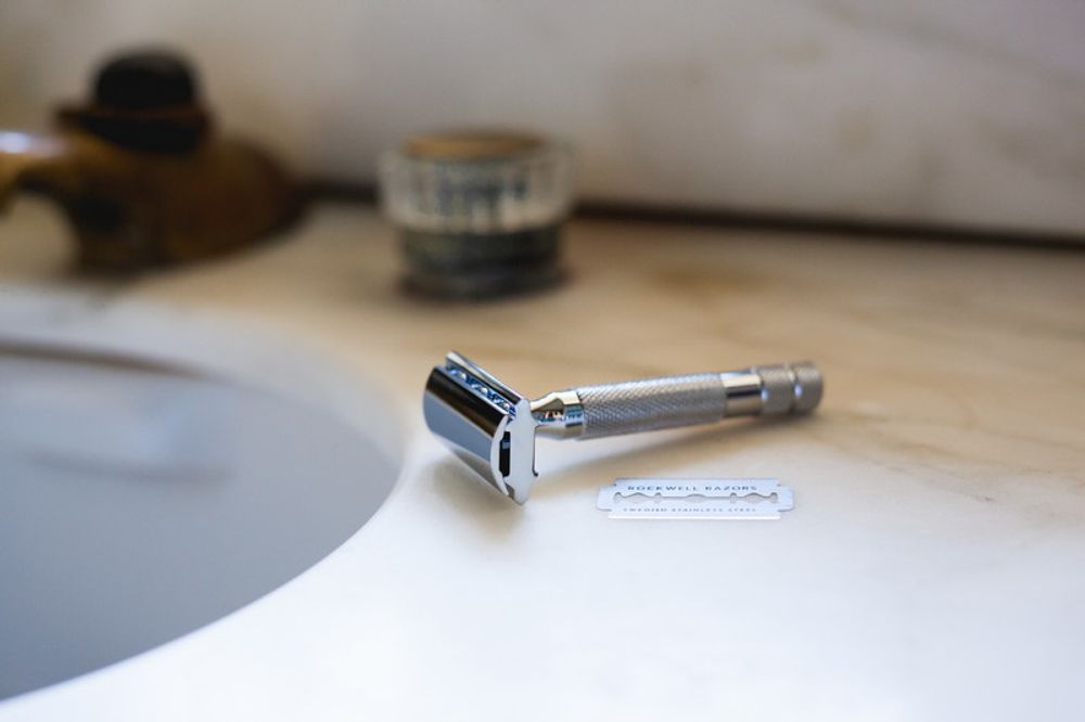 Бритва Rockwell 2C, белый хром (RR-2C-WC)