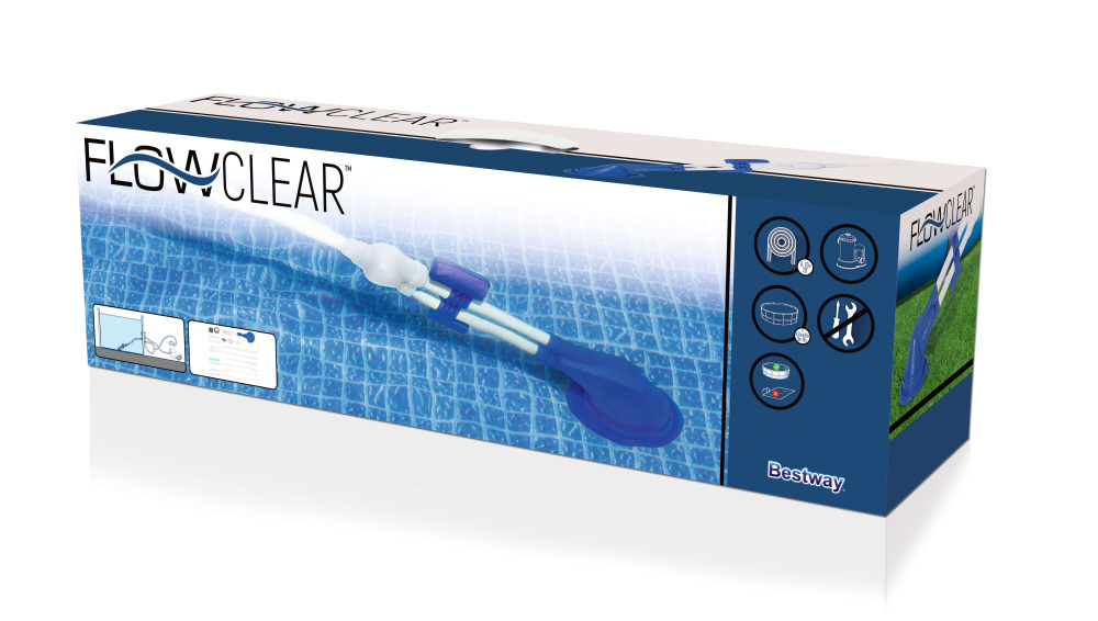 Пылесос Automatic Pool Cleaner, подключение к ф/насосу+шланги (6,1 м) и переходники (Bestway 58304 BW)