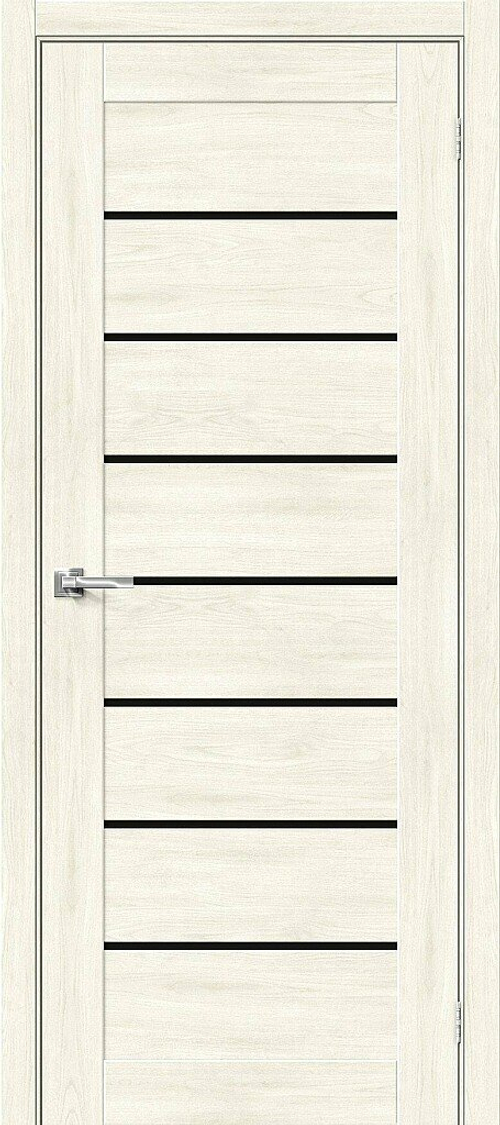 Дверь Браво-22 / Цвет Nordic Oak / Стекло Black Star / Двери Браво