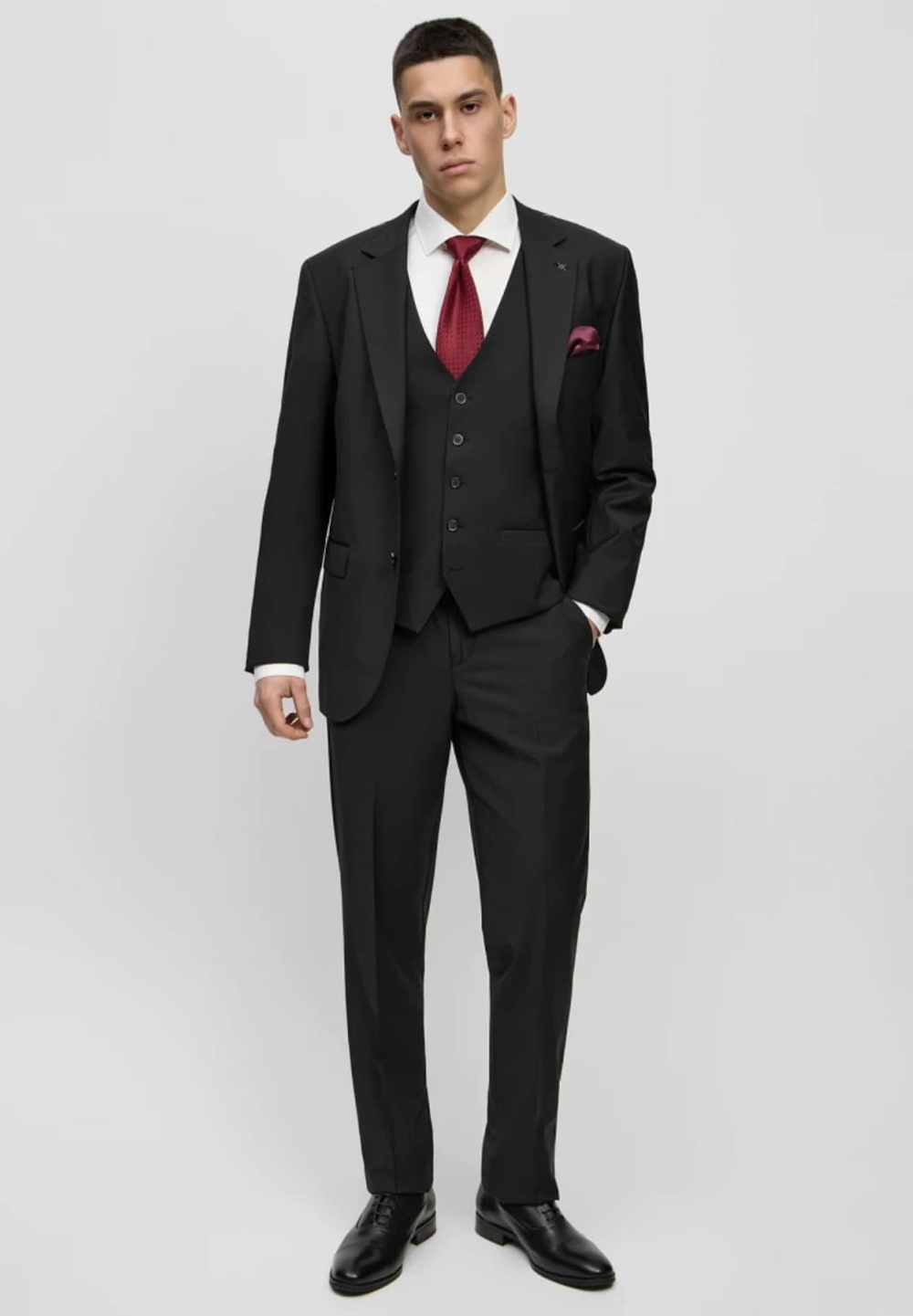 Мужской классический костюм (черный) А51