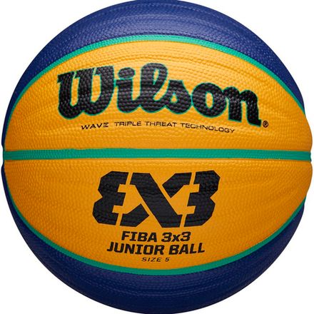 Мяч баск. WILSON FIBA3x3 Replica, WTB1133XB, р.5, резина, бутил. камера, желто-синий