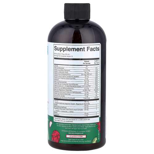 MaryRuth's, Liquid Morning, мультивитамины для роста волос, питайя и дыня, 450 мл (15,22 жидк. унции)