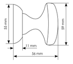 Ручка круглая поворотная MHR-1