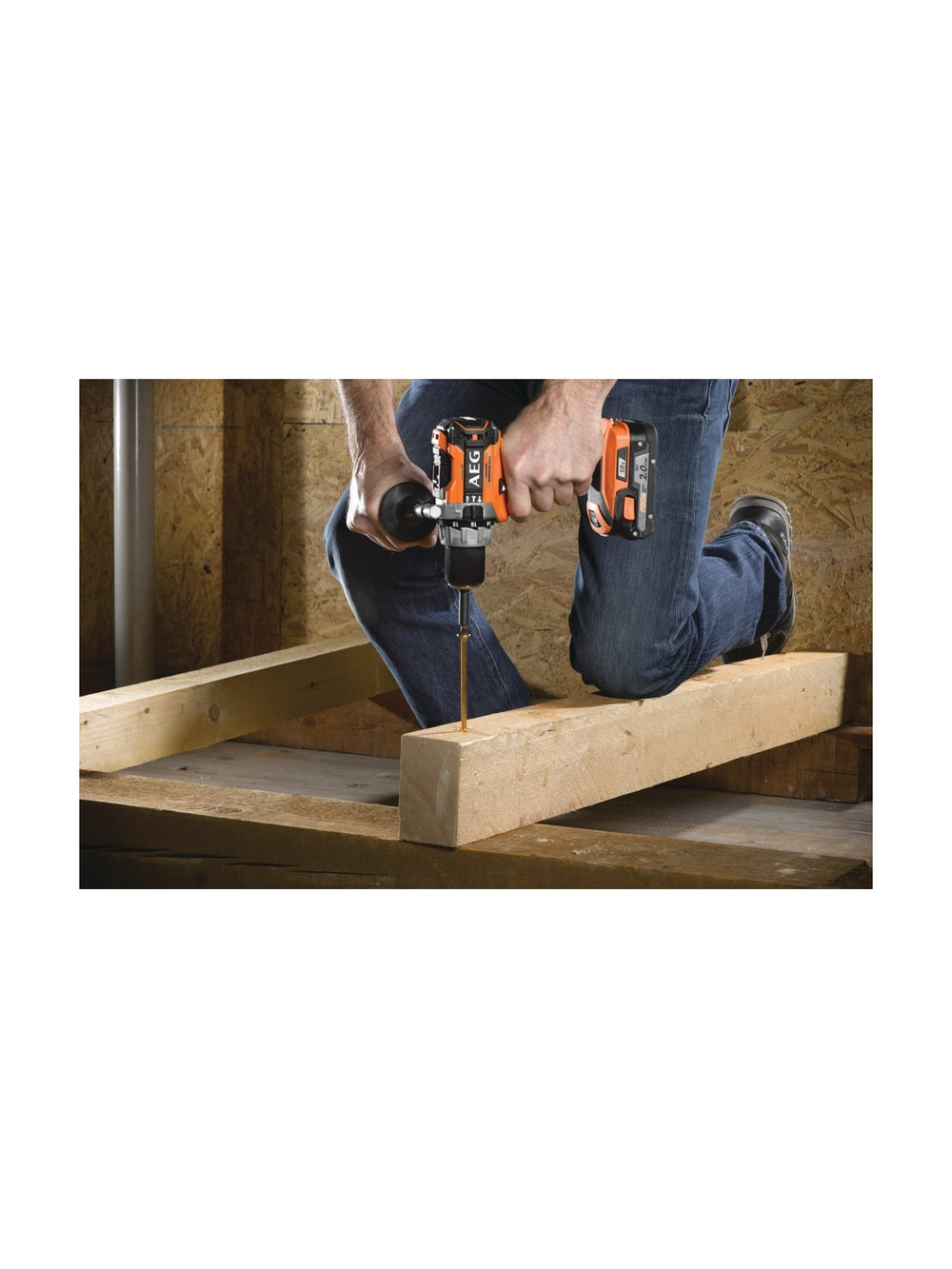 Ударная бесщеточная дрель-шуруповерт AEG BSB18C2BL-0 4935472009