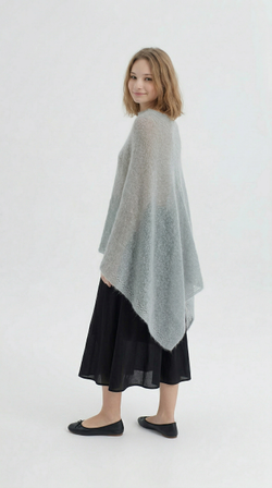 Накидка женская НК005-03 серый