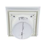 Вытяжной сверхмощный вентилятор ММ-Р 06 стекло овал 169 м³/час с обратным клапаном белый глянец