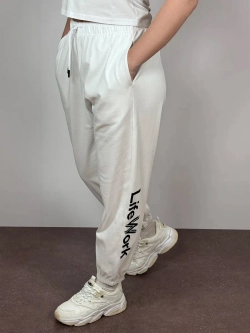 Брюки джоггеры свободного кроя с высокой посадкой