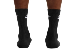 Теннисные носки Nike Everyday Elevated Crew 3P - black