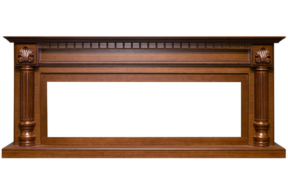 Каминокомплект Edinburg 60 - Орех с очагом Vision 60 LED