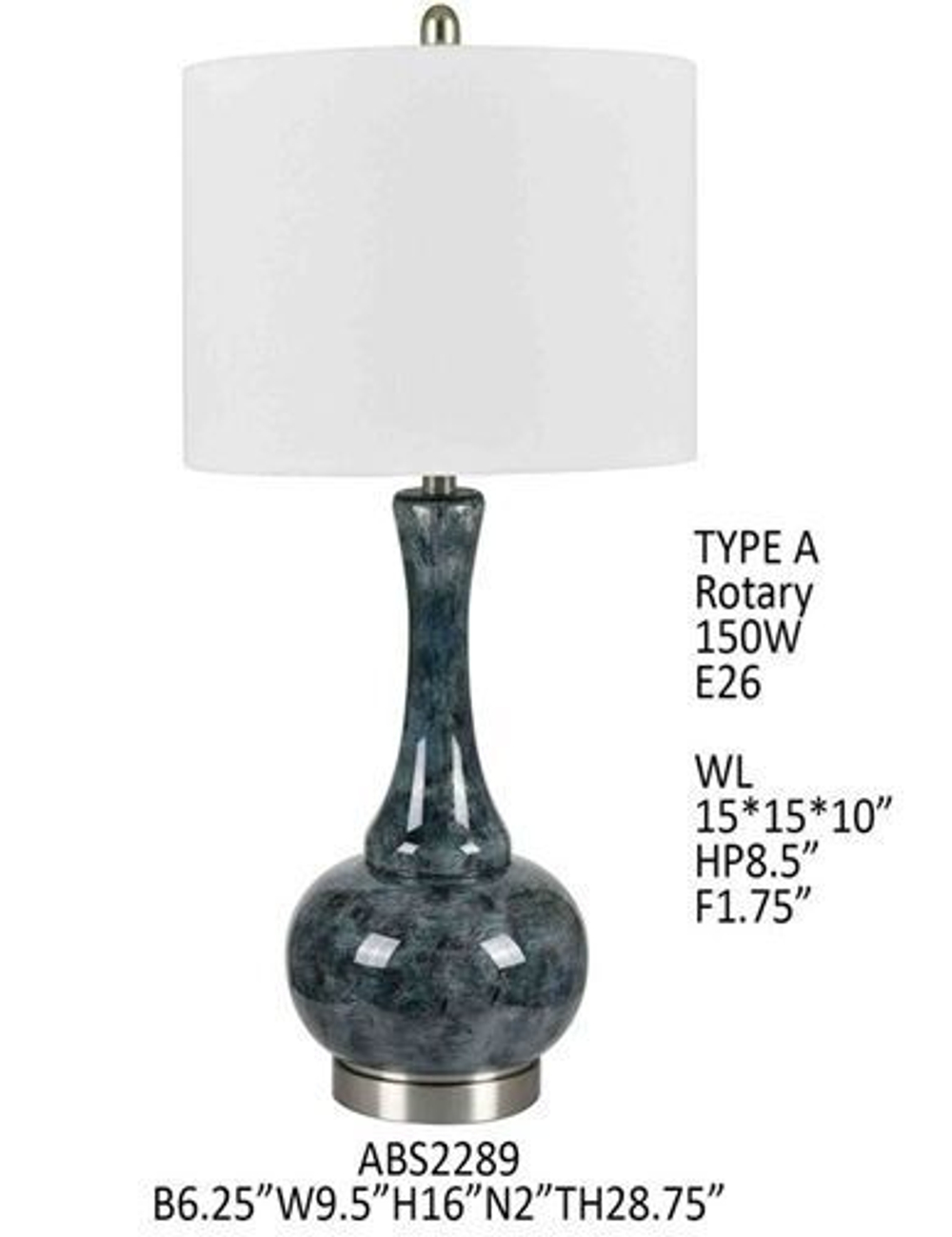 Лампа настольная Dixon Genie Bottle