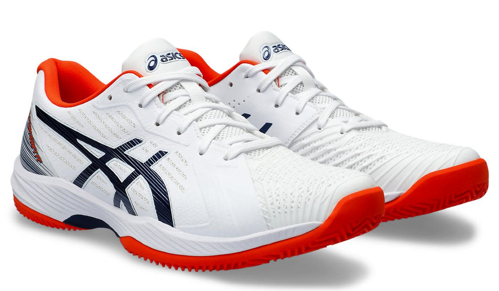 Мужские теннисные кроссовки Asics Solution Swift FF Clay - white/blue expanse