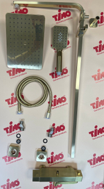 Душевая система с термостатом Tetra-Thermo SX-0169/17 Золото матовое