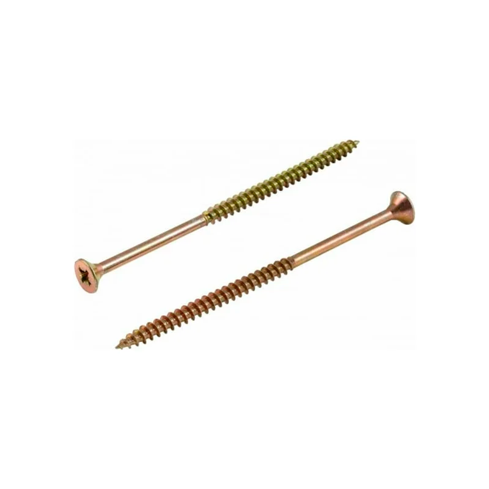 Саморез универсальный 6x130 желтый цинк