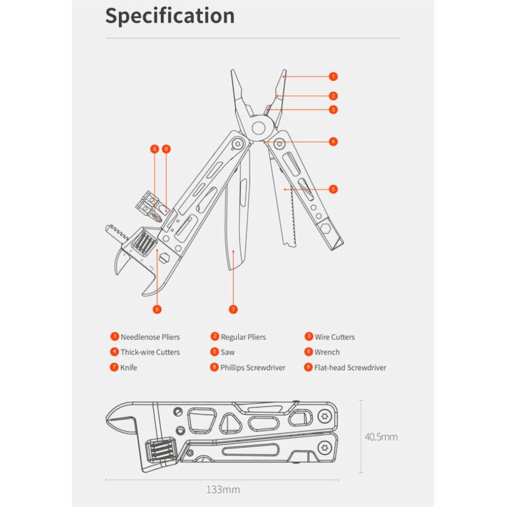 NEXTOOL Vanguard Multifunctionl Wrench (NE20131) 4