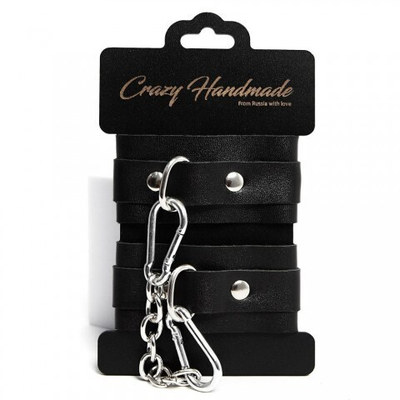 Оковы однослойные скругленные, черные