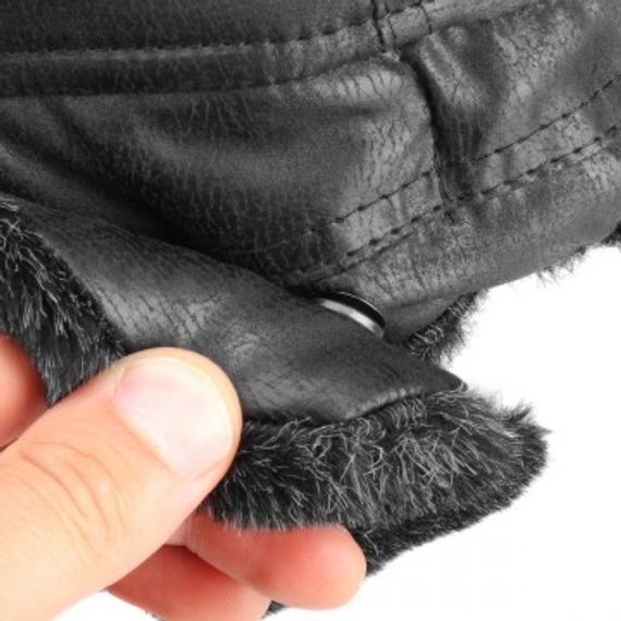 Ушанка Helios Angara Мех Меланж/Крэк Лайт цвет черный размер XL