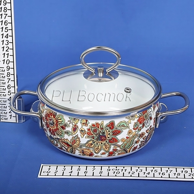 Кастрюля эмалированная 1,5л «Imperio» сферическая 1SA165S