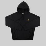  Толстовка мужская Carhartt WIP Hooded American Script артикул:I028279_black - купить в магазине Дайс