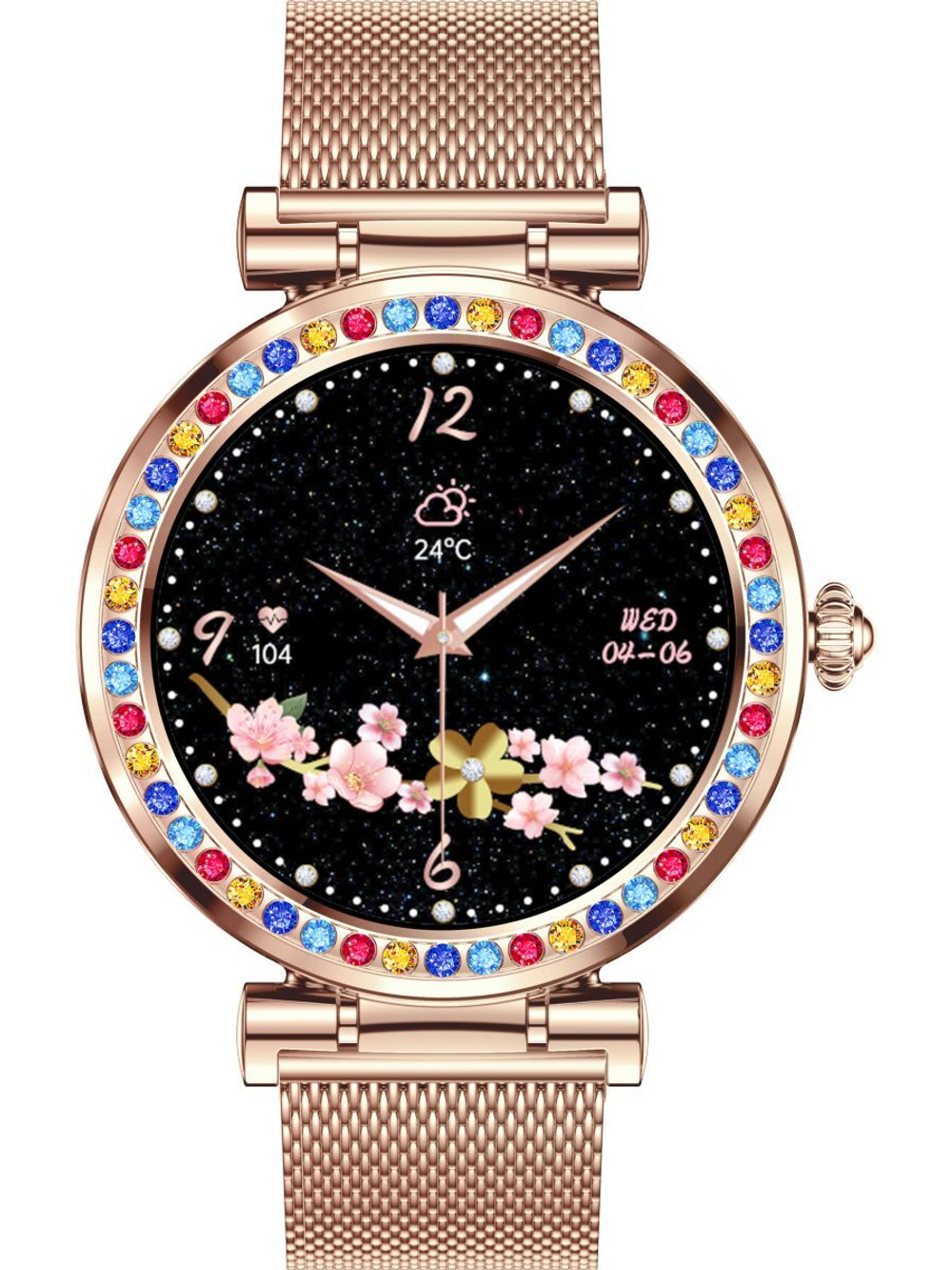 Смарт часы PARASMART Selena CF30, золотистый