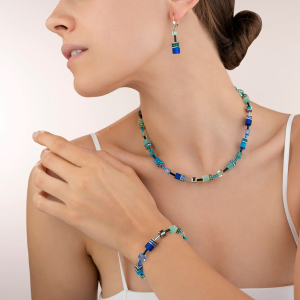 Колье Coeur de Lion Blue-Green 2838/10-0705