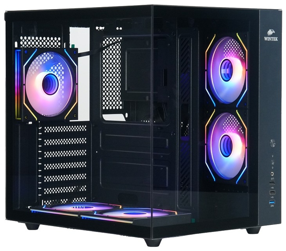 Корпус Wintek Cube Pro V909-B TG черный