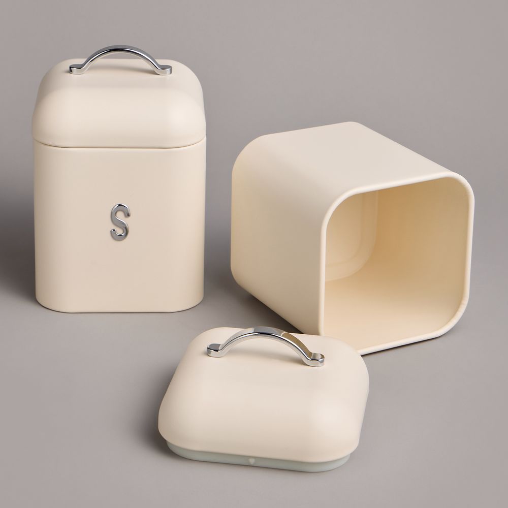 ХЛЕБНИЦА AGNESS 30Х19,5Х15,5СМ С 2-МЯ БАНКАМИ Д/СЫП. ПРОД. D11,5СМ, H16,5СМ