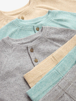 Пижама для мальчика Next 511-148, 3 шт., Мятный, Серый, Бежевый