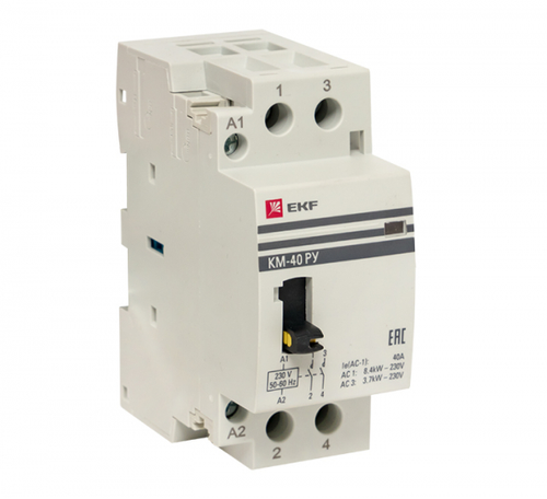 Контактор модульный 63А 230В 2НО (2 мод.) КМ РУ PROxima km-2m-63-20 EKF