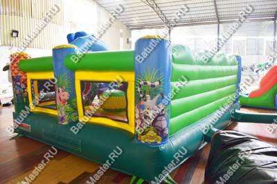 Коммерческий надувной батут "Зверинец", 4,5*4,5*2,5 м