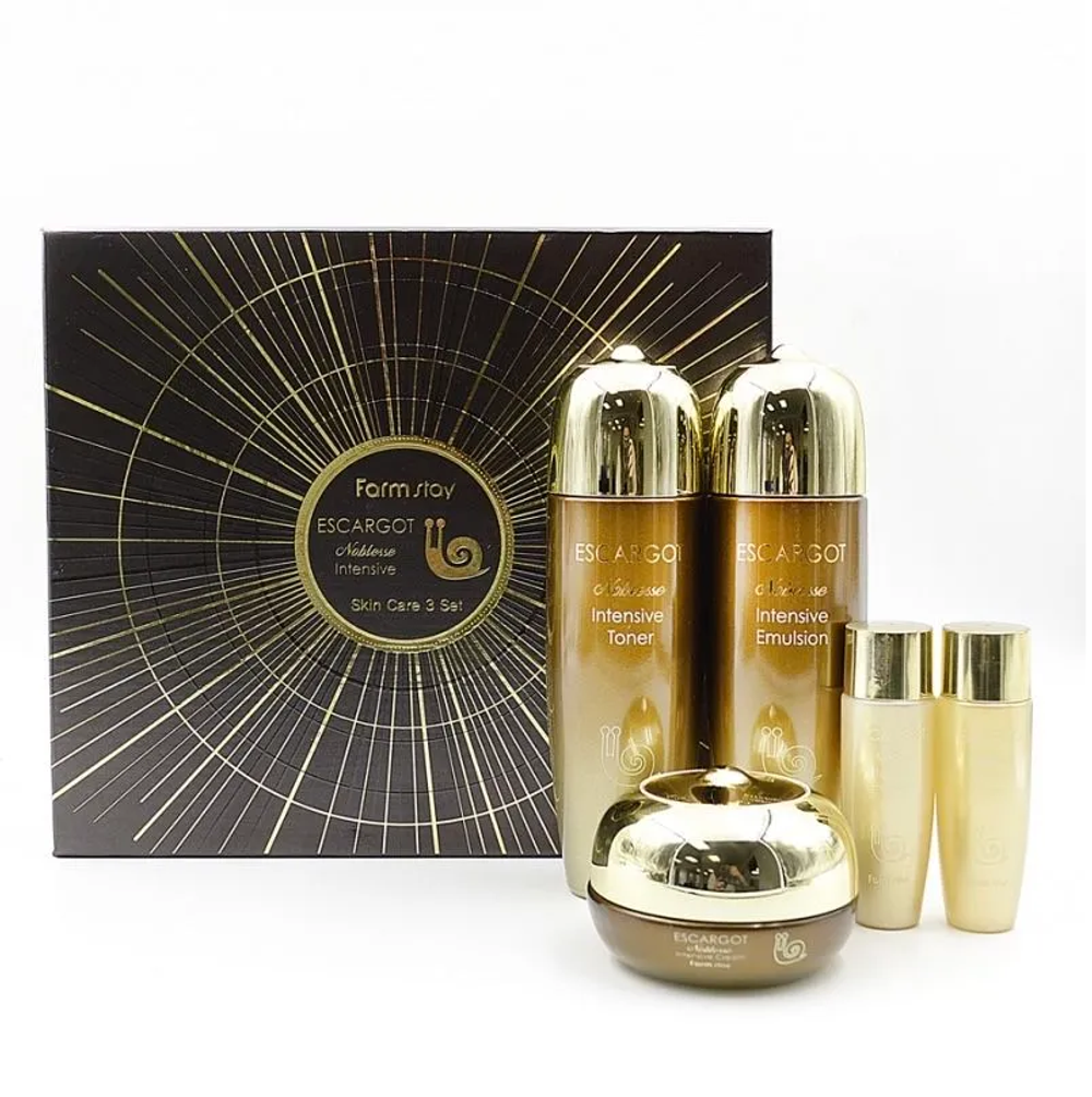 FarmStay Набор с экстрактом королевской улитки - Escargot Noblesse Intensive Skin Care 3 Set (150ml, 150ml, 50ml, 30ml, 30ml)