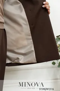 Жилет 2516-шоколадный Minova