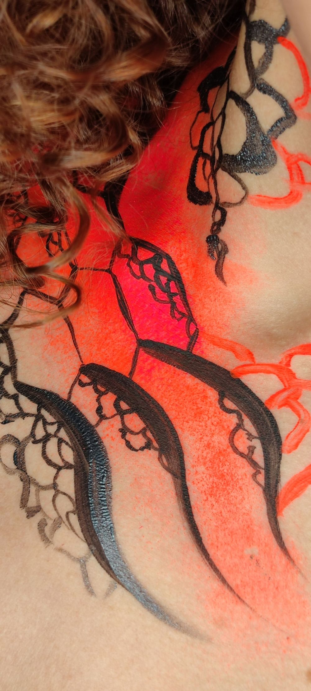 Декоративный гель для лица, волос и тела Color Gel Black