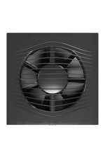 Вентилятор накладной SLIM D125 обр.клапан Dark gray metal DICITI