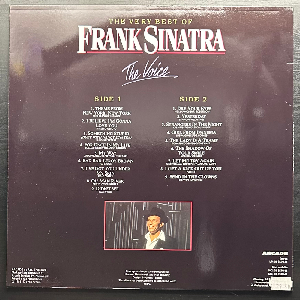 Frank Sinatra ‎– The Very Best Of Frank Sinatra The Voice (Голландия 1988г.)