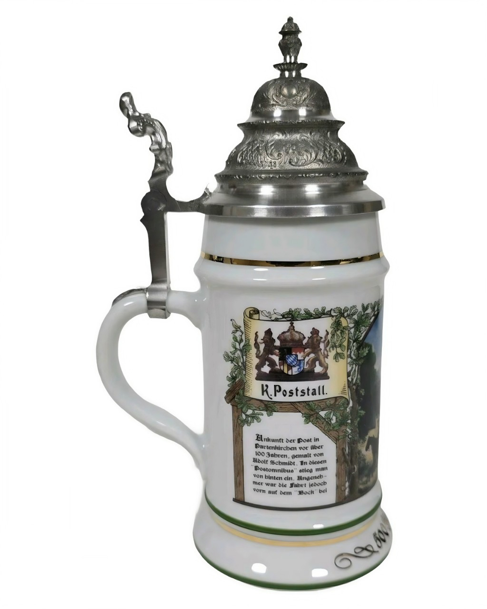 Кружка пивная "500- лет Почты Германии" Rastal